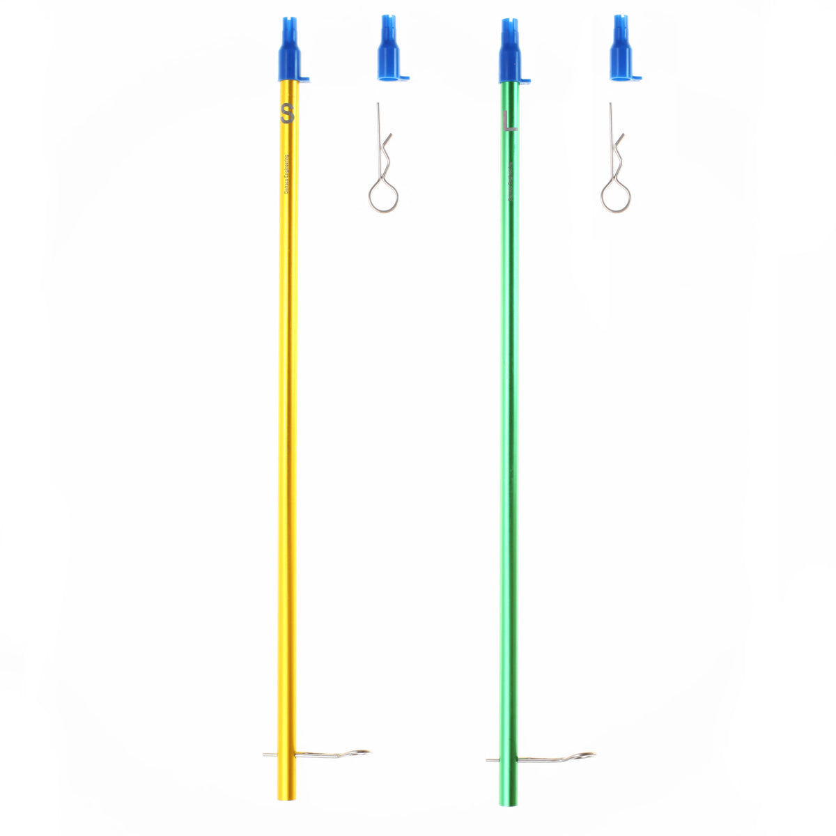 300mm color coded and anodized primer pickup tubes (OD=7.92mm)